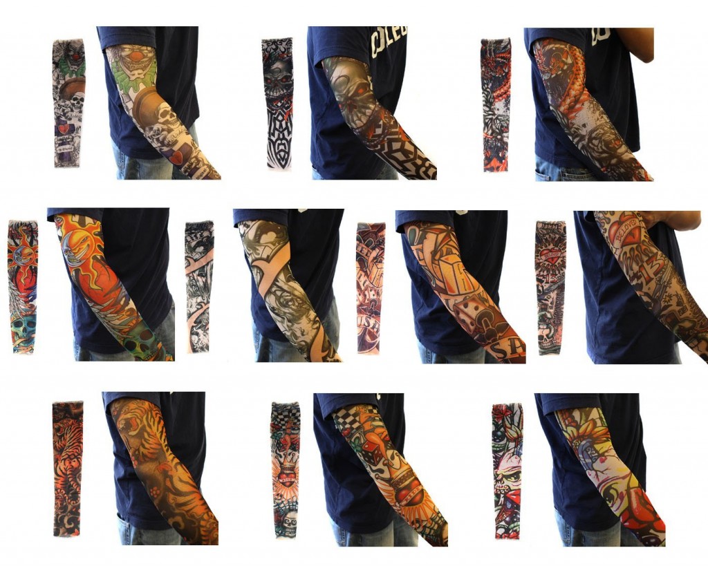 simulated tattoo sleeves for manikins
