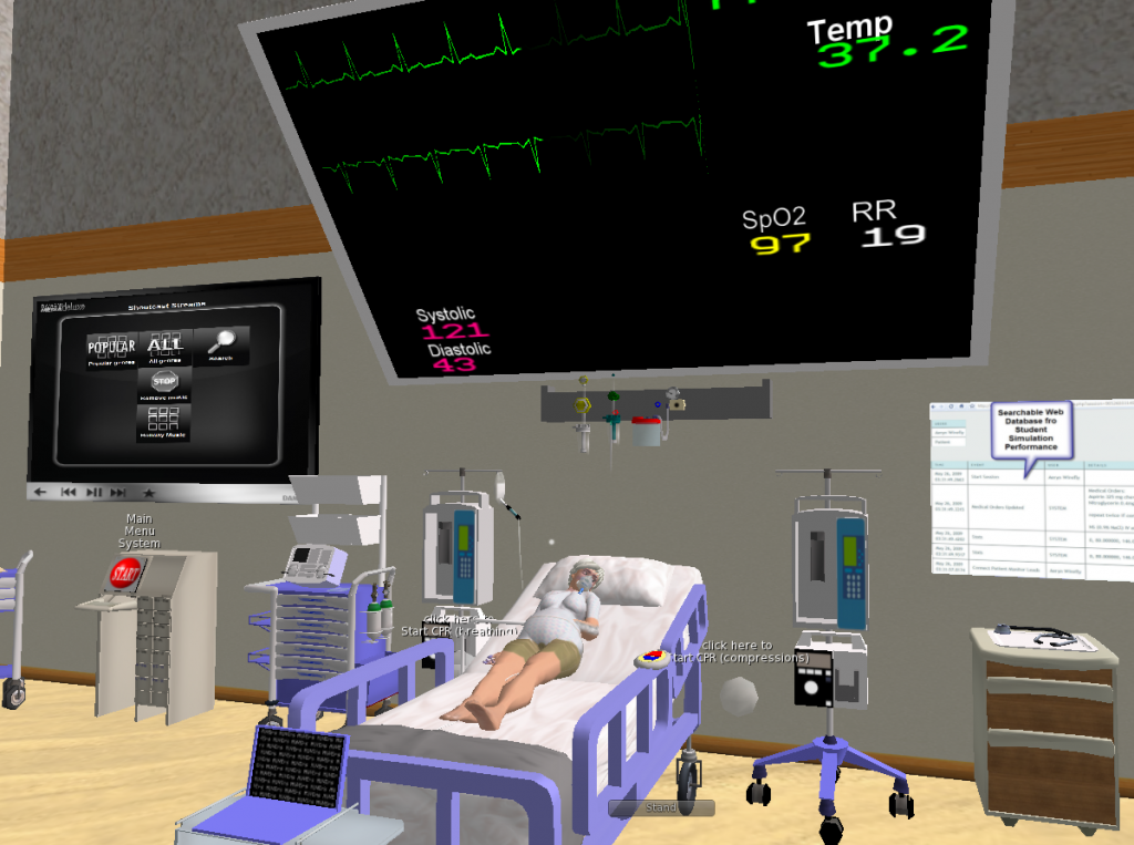 medical simulation second life