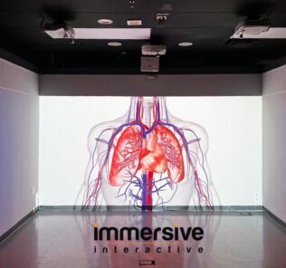 BioDigital on immersive interactive projected wall environments